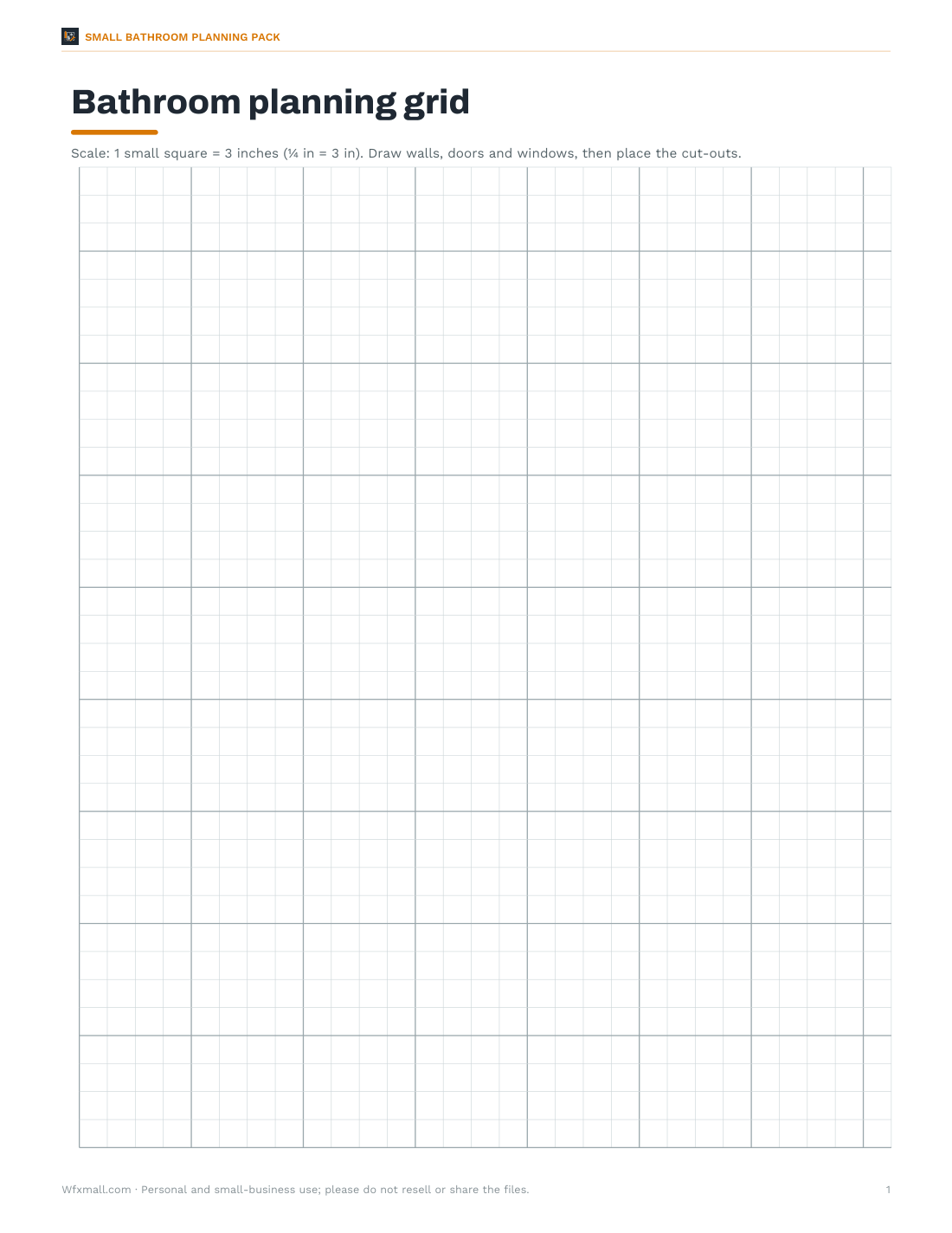 Preview of the first page of Planning grid (PDF)